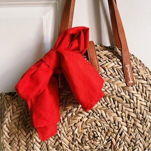 Red / Dark Coral Pink Scarf